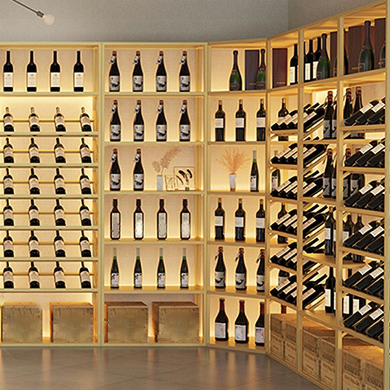 Luxury Floor Wine Shelf Metal Horizontal Wine Racks with Shelf