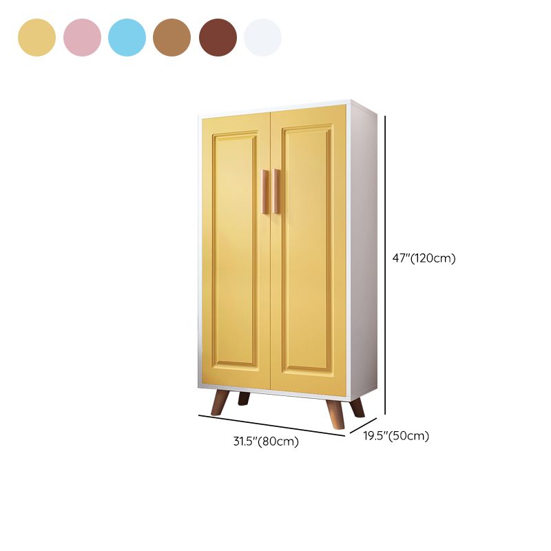 Modern Style Wardrobe Closet Wood Kid's Wardrobe with Garment Rod