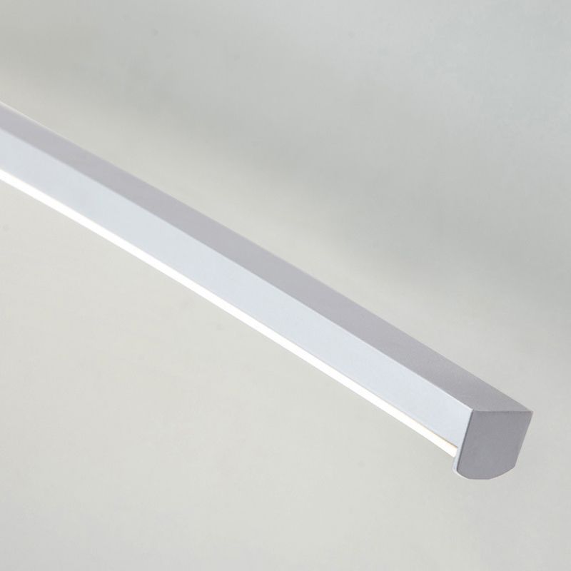 Contemporary Single Bathroom Vanity Light LED Bath Bar in White/Black Finish