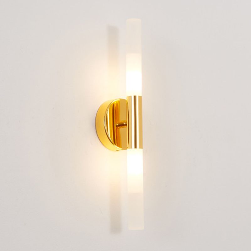 Modern Wall Lighting Fixtures 2 Light Flush Mount Wall Sconce for Washroom