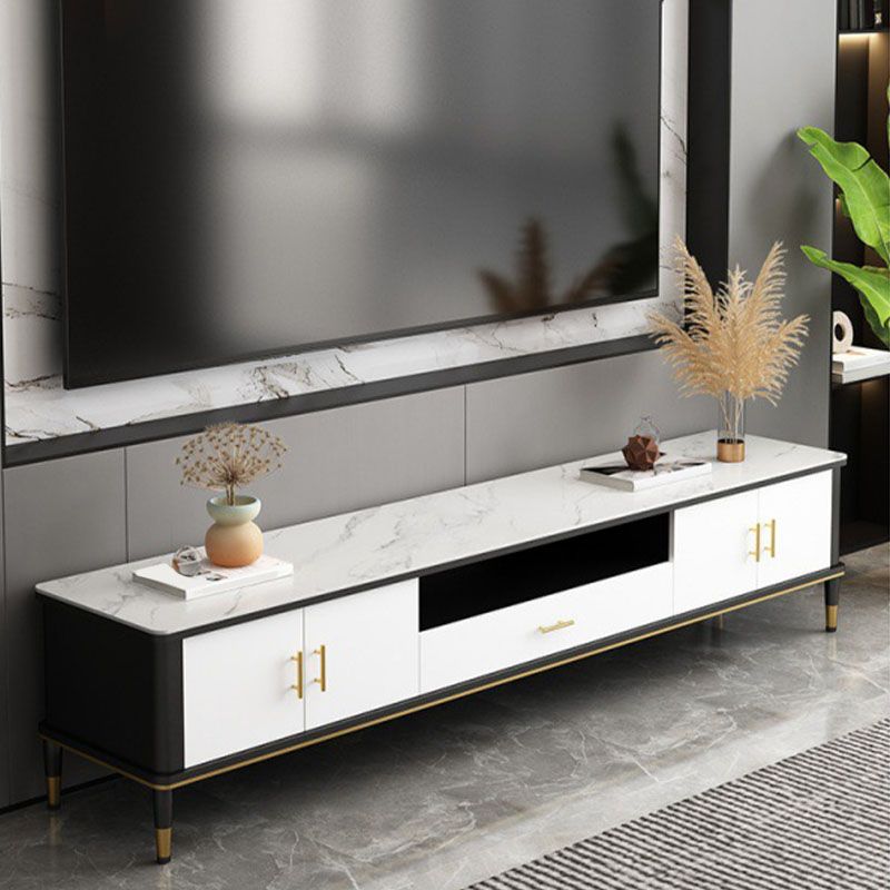 Modern TV Stand Console Open Storage TV Console for Living Room