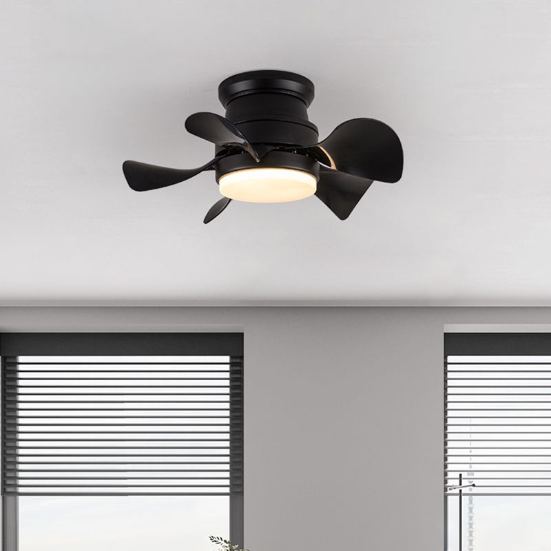 Metal Fan Shape Ceiling Fans Kid Style Single-Light Ceiling Fan Fixtures