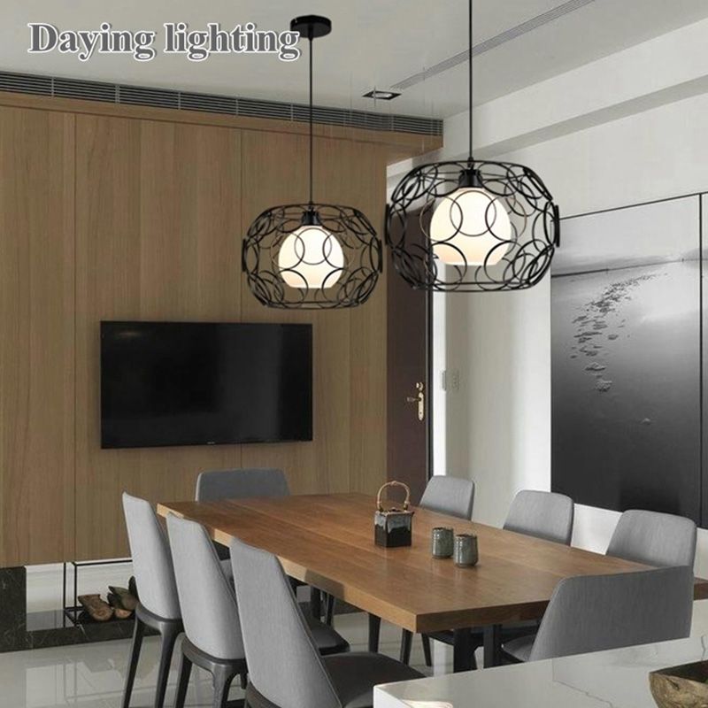 Drum Pendant Lighting Industrial Ceiling Lights Metal 1 Light Pendant Lighting Fixtures