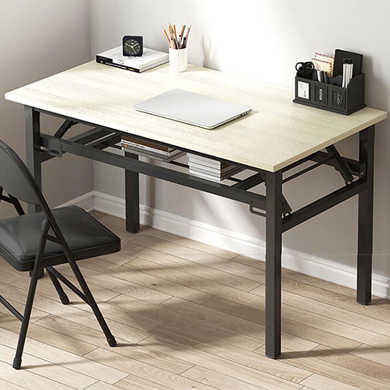 Modern Wood Office Desk in Folding Rectangular Writing Desk for Office