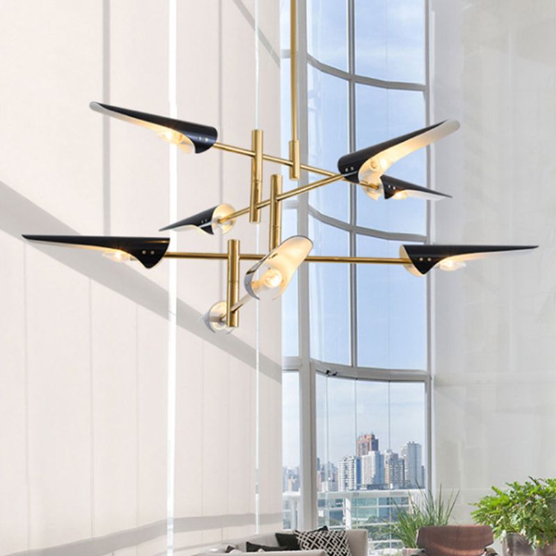 Metal Special Shape Chandelier Lighting Fixture Postmodern Chandelier Pendant Light for Sitting Room