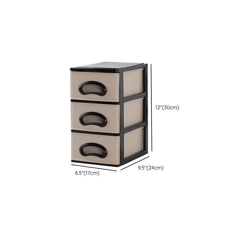 Vertical Filing Cabinet Plastic Drawers File Cabinet for Home and Office