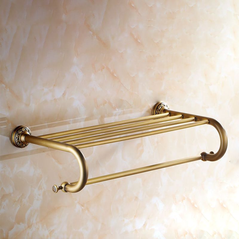 Traditional Brass Bathroom Accessory Set Brushed Bronze Bathroom Set