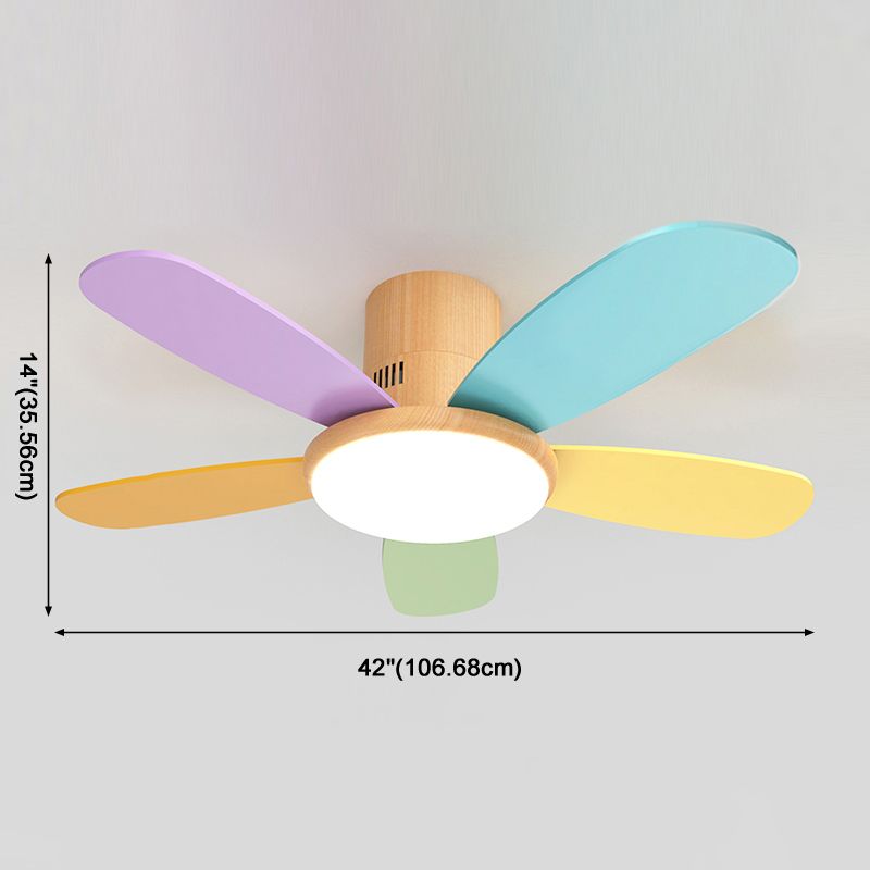 Macaron Flush Mount Fans Lampe Lais