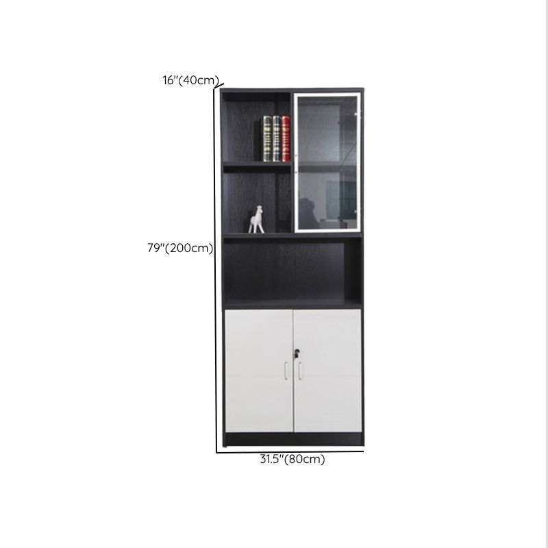 Industrial Vertical File Cabinet Locking Storage Wood File Cabinet for Home Office