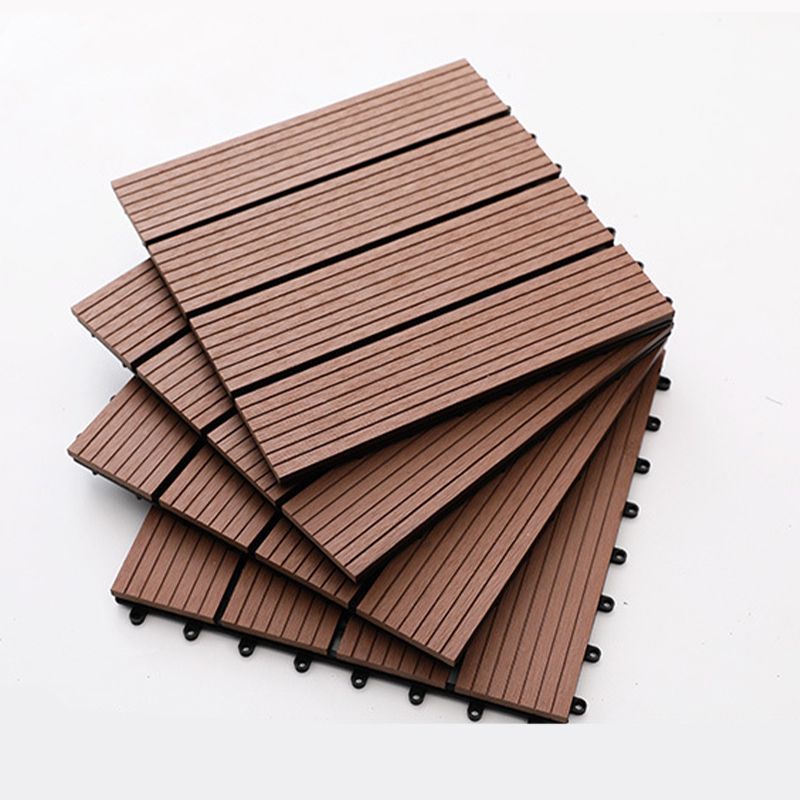 Floor Bullnose Click Lock Wire Brushed Wooden Flooring Tiles