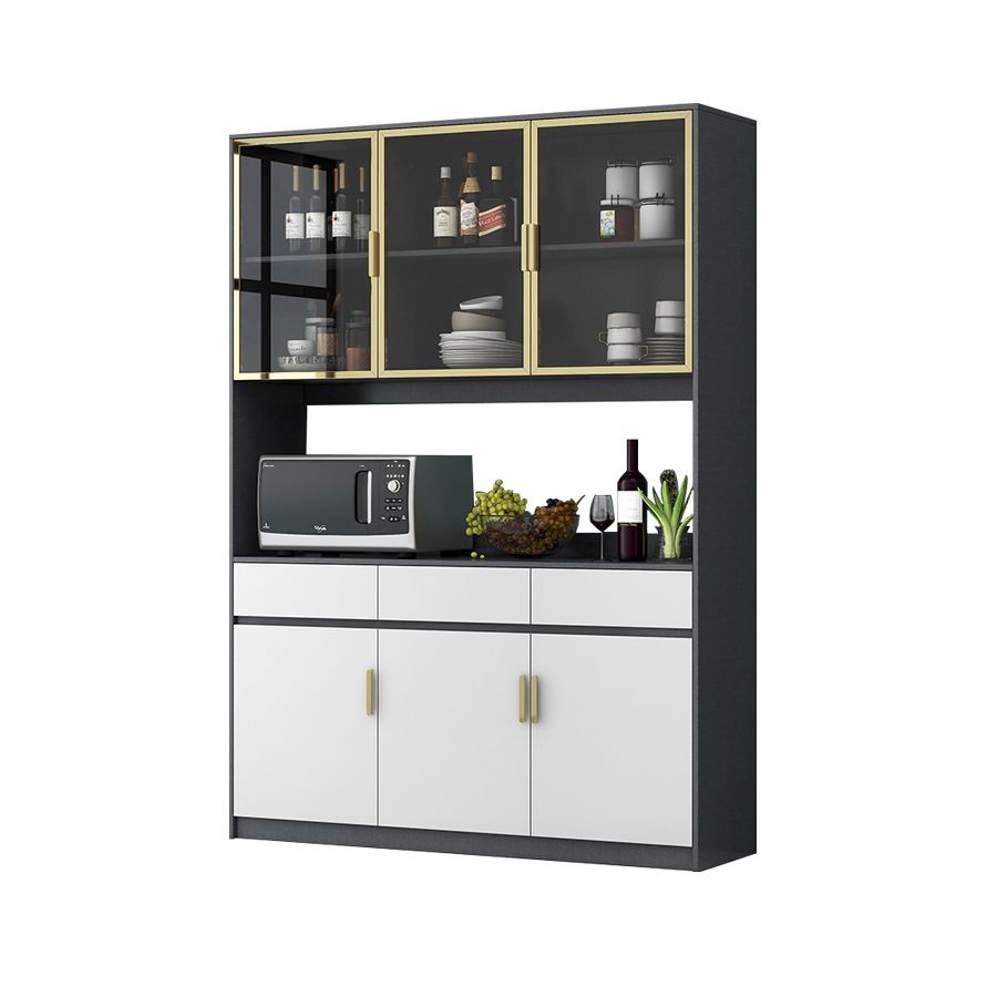 Drawers Wood Sideboard Glam Buffet Server Cabinet with Storage for Living Room