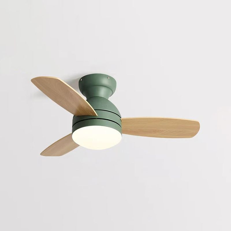 Metal Ceiling Fan Lamp Modern Style 1 Light Ceiling Fan Lighting for Children's Room