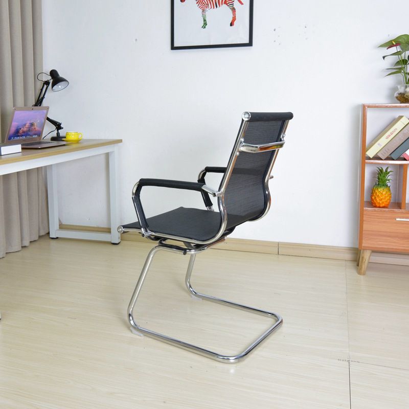 Modern Arms Included Office Chair No Distressing Chrome Frame Chair