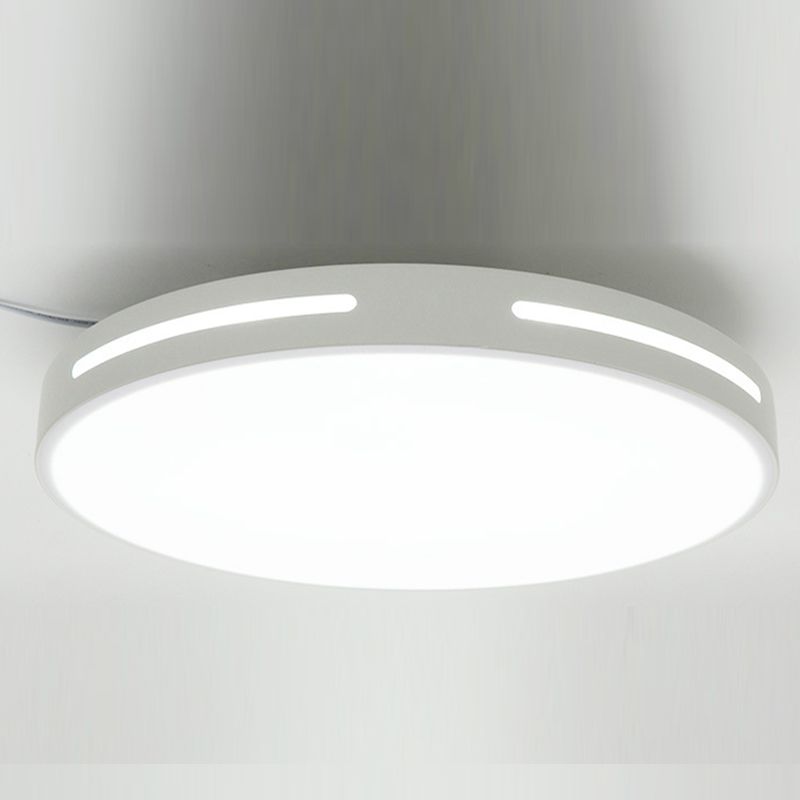 Acrylic Round RGBW Ceiling Light Nordic White Smart LED Flush Mounted Fixture for Bedroom