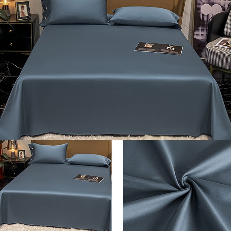 Solid Color Bed Sheet Set 1 Piece Sheet Twill Fitted Sheet Long Staple Cotton Sheet