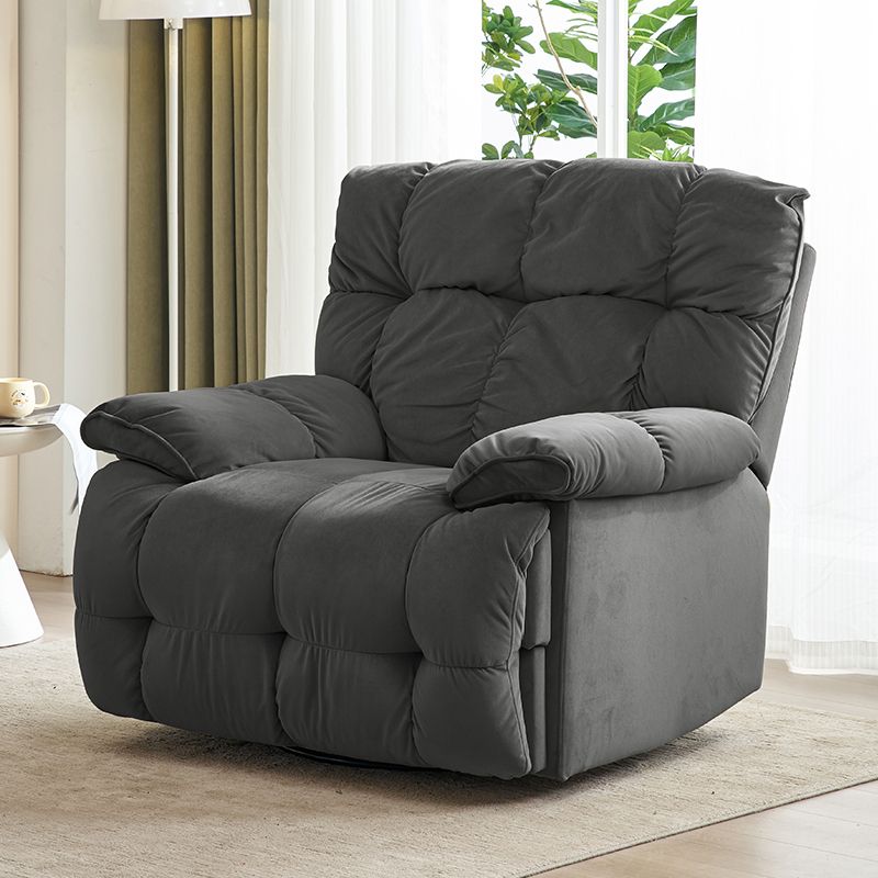 Solid Color Upholstered Standard Recliner Metal Frame Recliner Chair