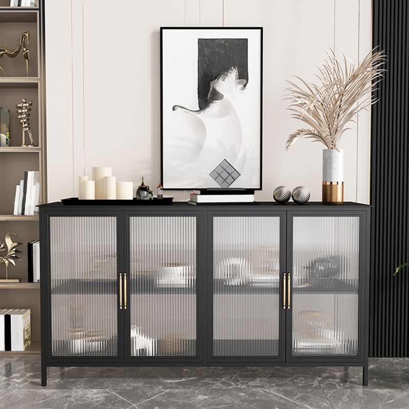 Glass Door Display Cabinet Industrial Storage Cabinet for Living Room