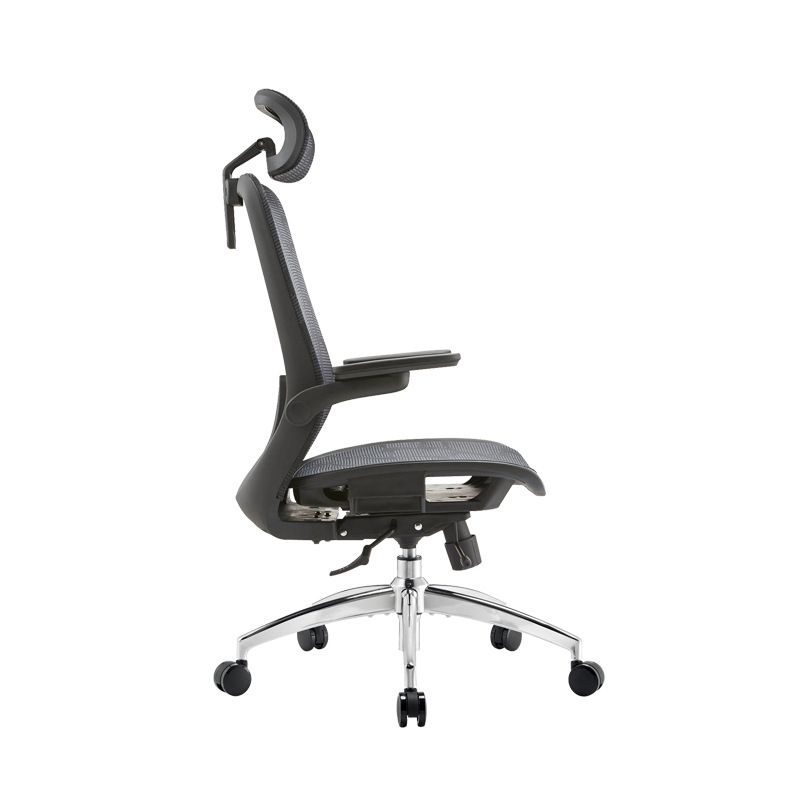 Contemporary Tilt Mechanism Microfiber Chair Task High Back Swivel Chair