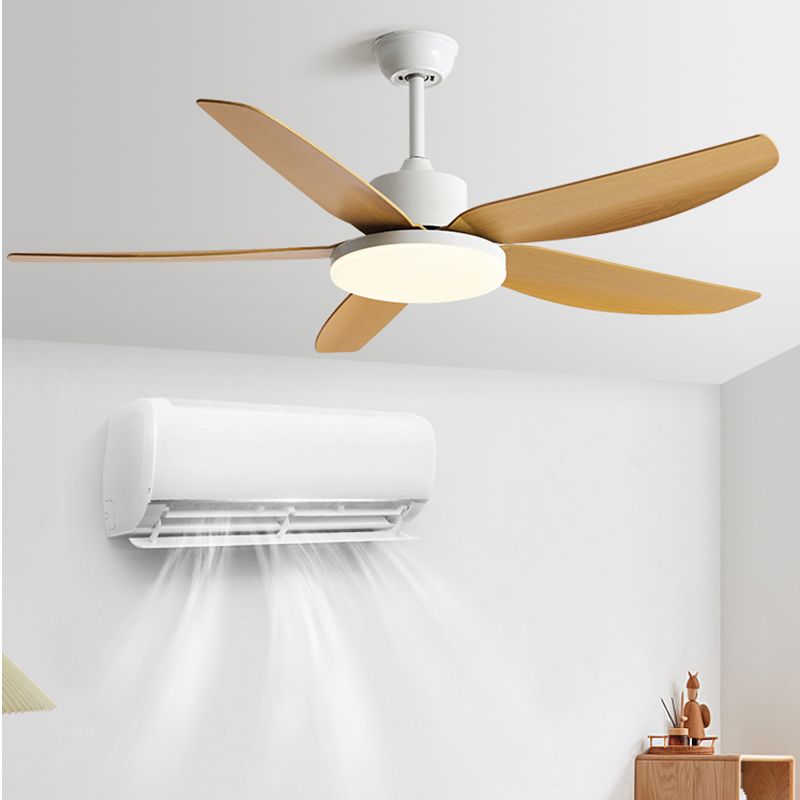 Nordic Ceiling Fan Light Fixture Colorful LED Ceiling Lamp for Bedroom