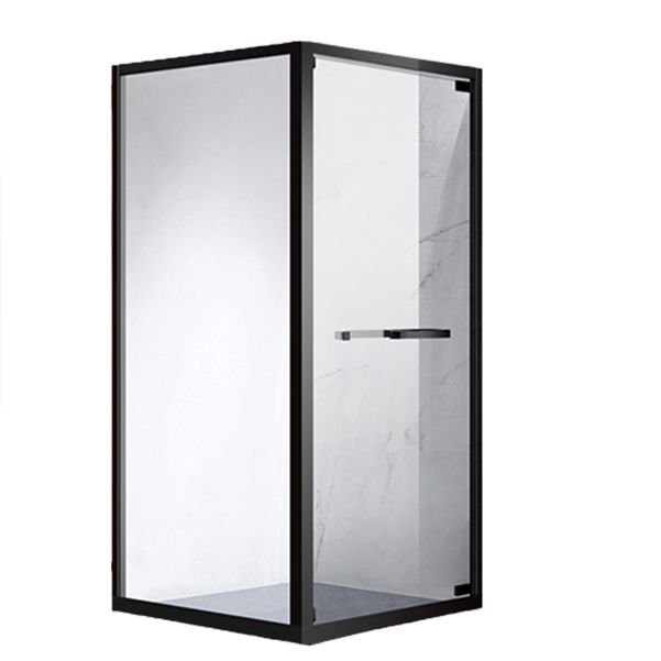 Rectangle Shower Enclosure Matt Black Tempered Glass Shower Enclosure