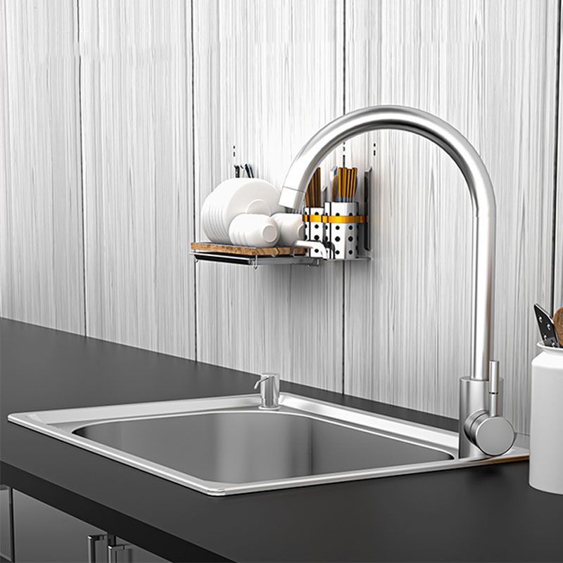 Modern Workstation Sink Stainless Steel Drain Assembly and Faucet Kitchen Sink