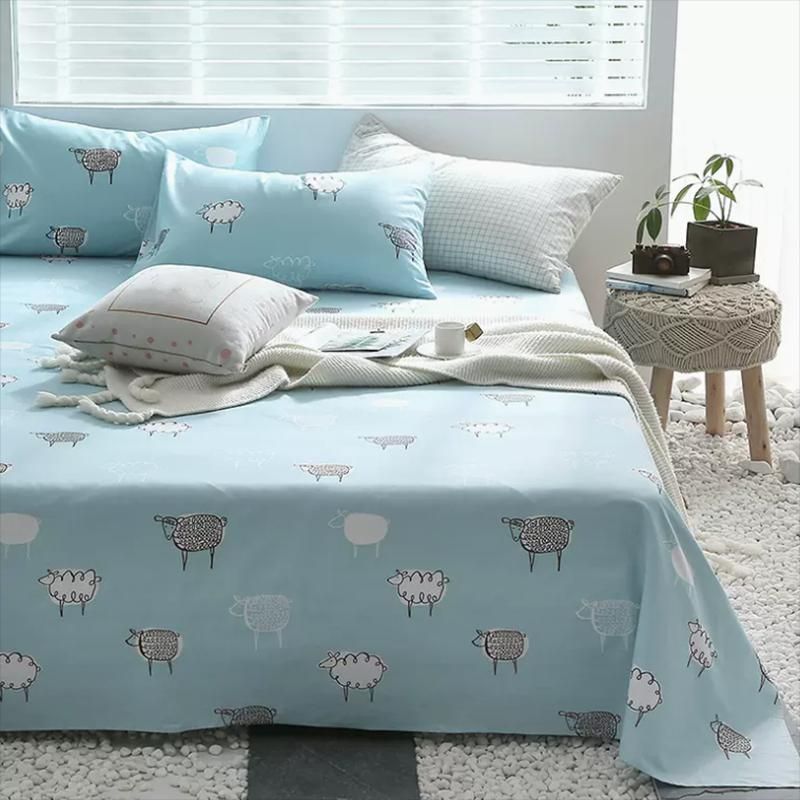 Pure Cotton Bed Sheet Single Piece Home Bedroom Dormitory Simple Fitted Sheet