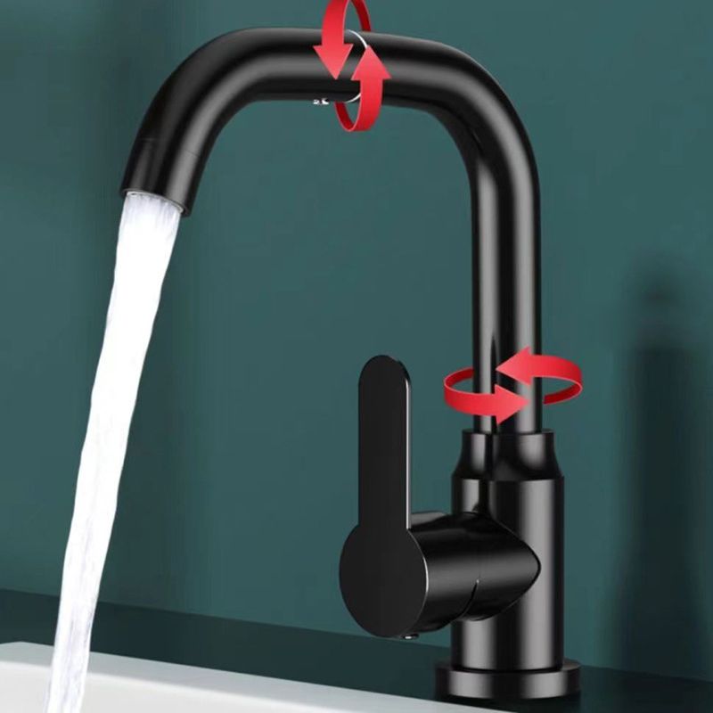 Modern Vessel Sink Bathroom Faucet Brass Lever Swivel Spout Vessel Faucet