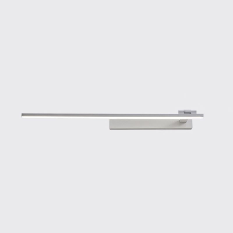 Modern Metal Wall Sconce Linear Shape Vanity Lamp with Acrylic Shade