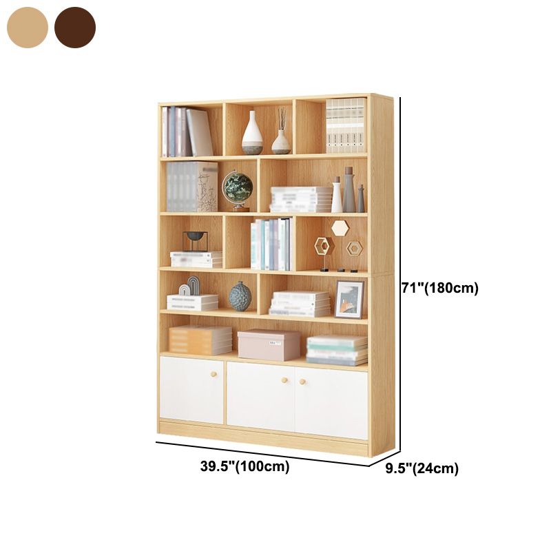 Libreria standard di legno fabbricato scandinavo chiuso verticale scaffale