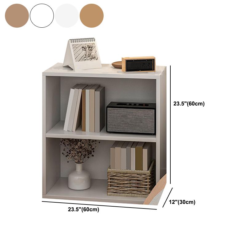 Standard Bookshelf Contemporary Style Closed Back Bookcase for Study Room and Office