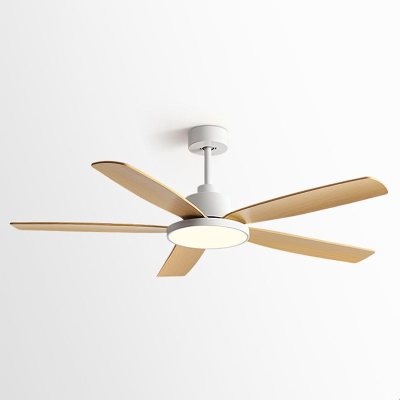 Simple LED Ceiling Fan Lamp 5-Blade Fan Lighting for Living Room