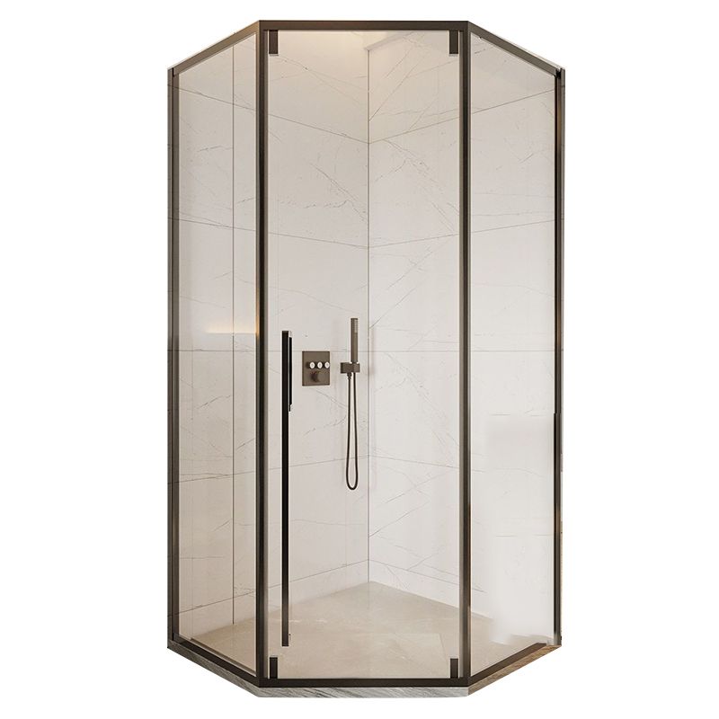 Modern Clear Glass Double Sliding Shower Enclosure Framed Shower Enclosure