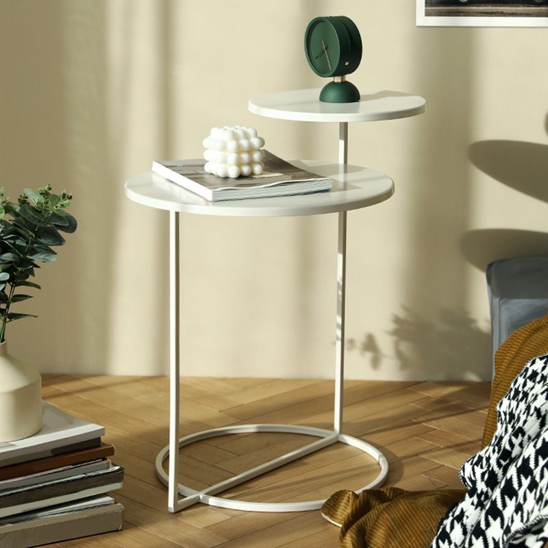 Contemporary Night Table Antique Finish Accent Table Nightstand