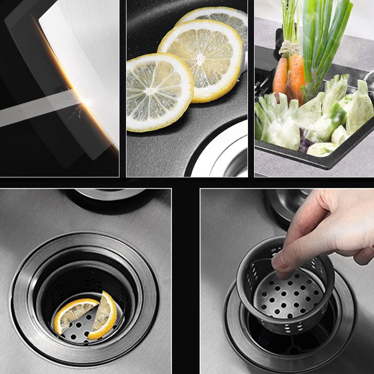 Modern Kitchen Bar Sink Stainless Steel Drain Assembly and Strainer Kitchen Sink