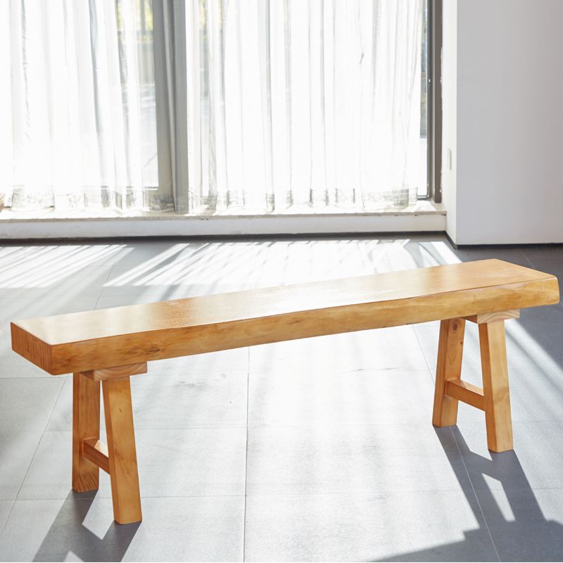 11.7-inch Width Modern Seating Bench Solid Wood Rectangle Bench