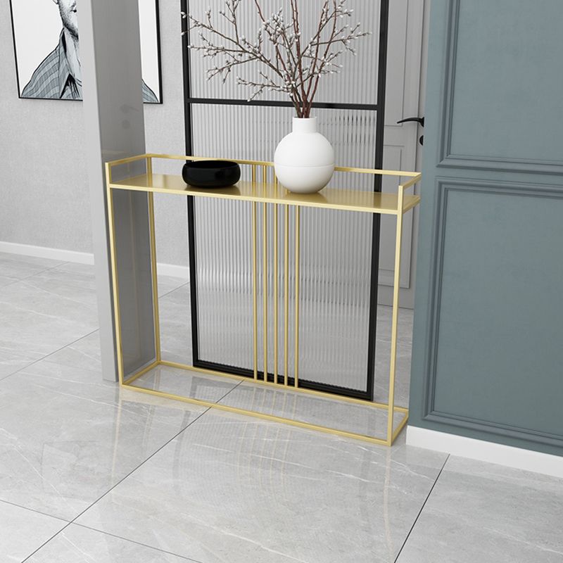 Contemporary Ironcraft Rectangle Console Table Accent Table for Hall