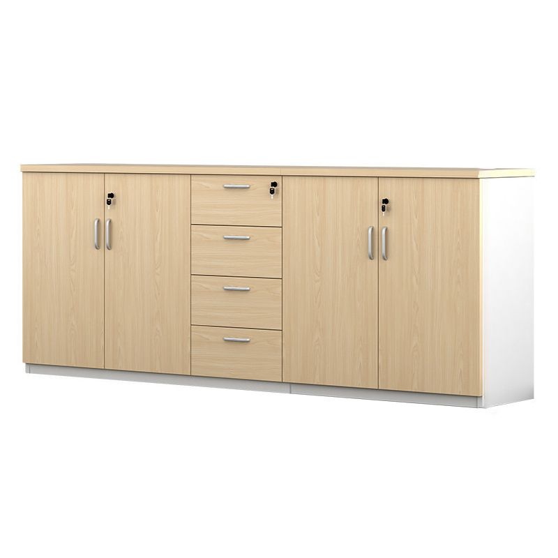 Lateral File Cabinet Wood Locking File Cabinet with Storage Shelves