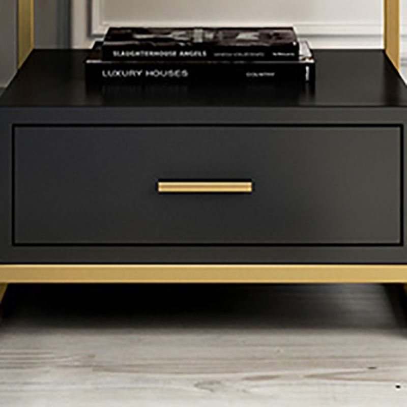 Contemporary Bed Nightstand Engineered Wood Bedside Cabinet for Bedroom