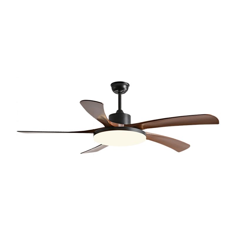 Simple Style LED Ceiling Fan 5-Blade Fan Lighting for Living Room