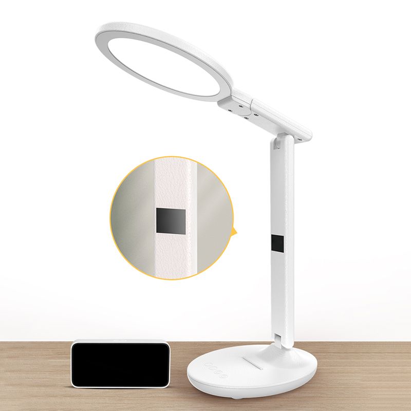 Lámpara de mesa de luz de mesa moderna con luz de mesa de plástico de puerto USB