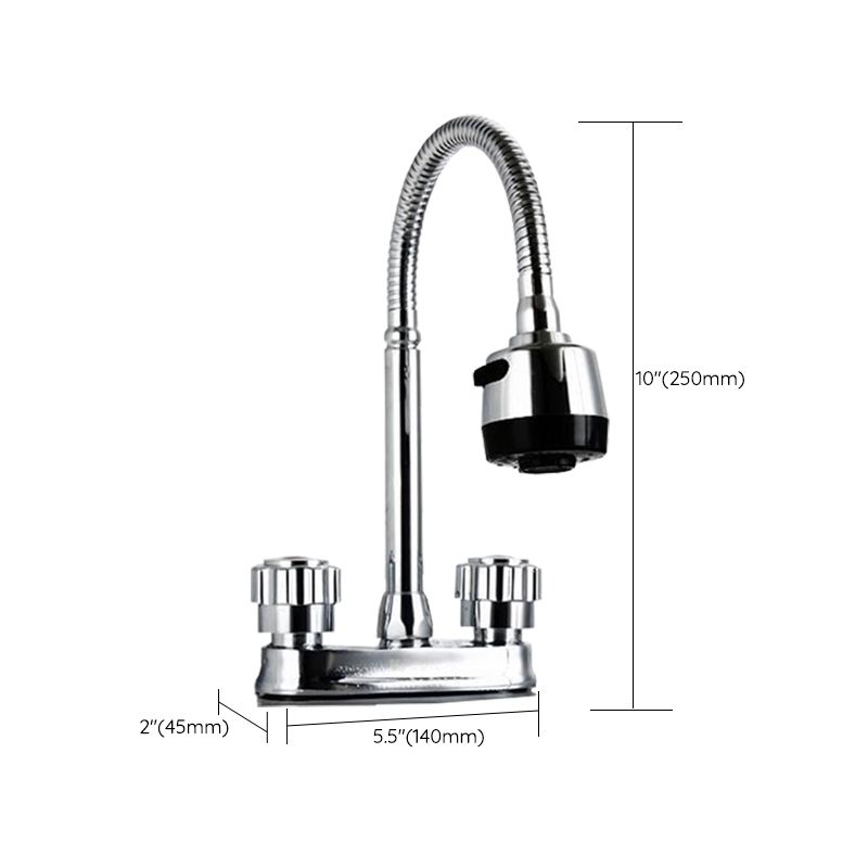 Modern Style Vessel Faucet Copper Knob Handle Low Arc Vessel Faucet