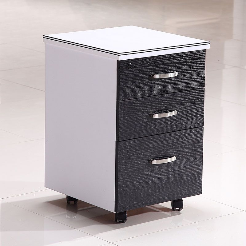 Modern Style Vertical Filing Cabinet Wood Filing Cabinet with Locking Storage