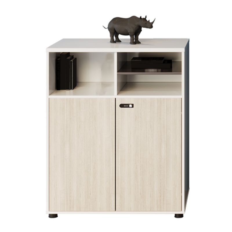 Modern File Cabinets Solid Wood Solid Color Vertical File Cabinet with Key Lock