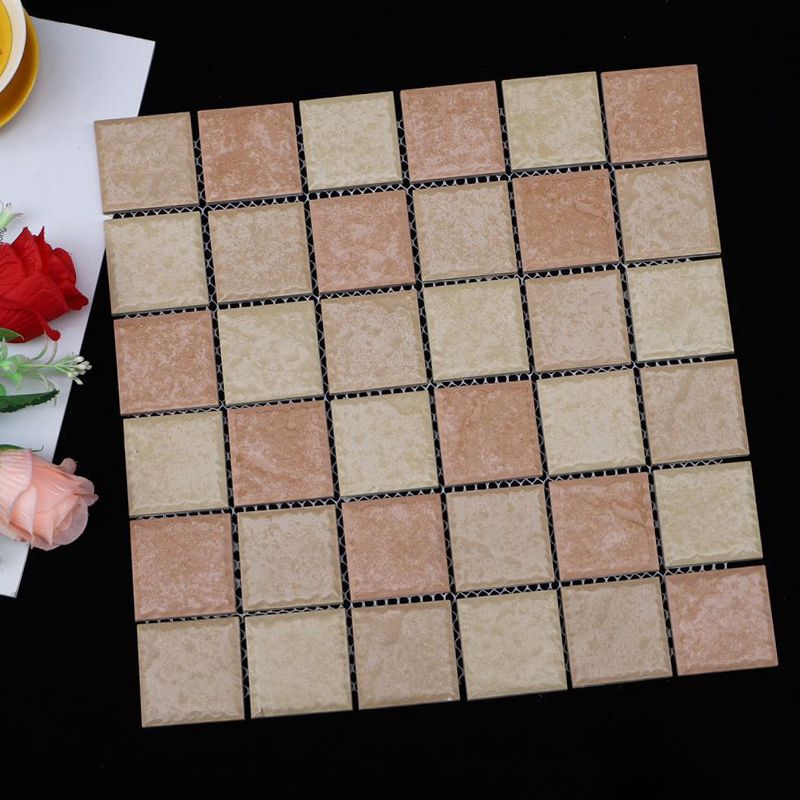 Grid Mosaic Sheet Wall & Floor Tile Mixed Material Outdoor Wall Tile