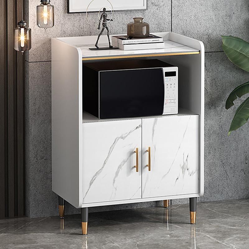 Contemporary Side Board Glass Door Sideboard for Dining Room