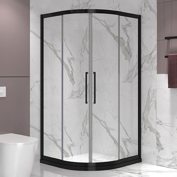 Framed Double Sliding Shower Enclosure Tempered Glass Shower Enclosure