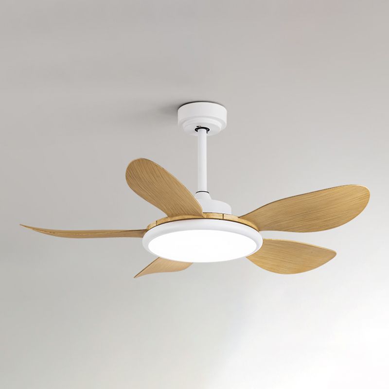 Nordic Style LED Ceiling Fan Lamp 5-Blade Fan Lighting for Living Room