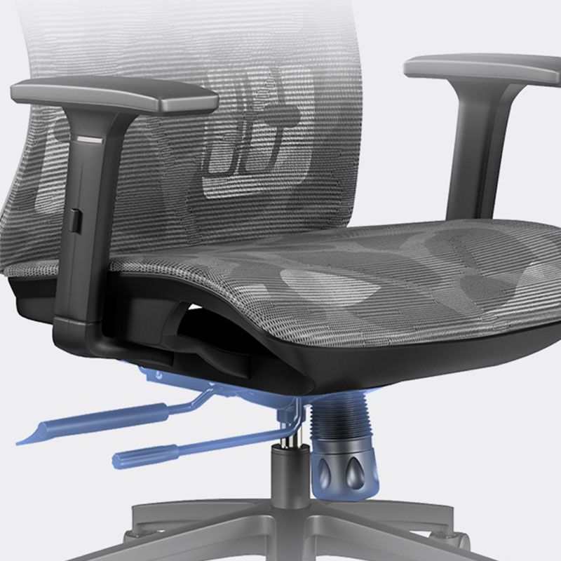 High Back Office Chair Adjustable Armrest Desk Chair with Headrest and Wheels