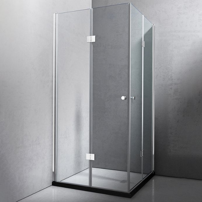 Tempered Shower Bath Door Frameless Bi-Fold Scratch Resistant Shower Doors