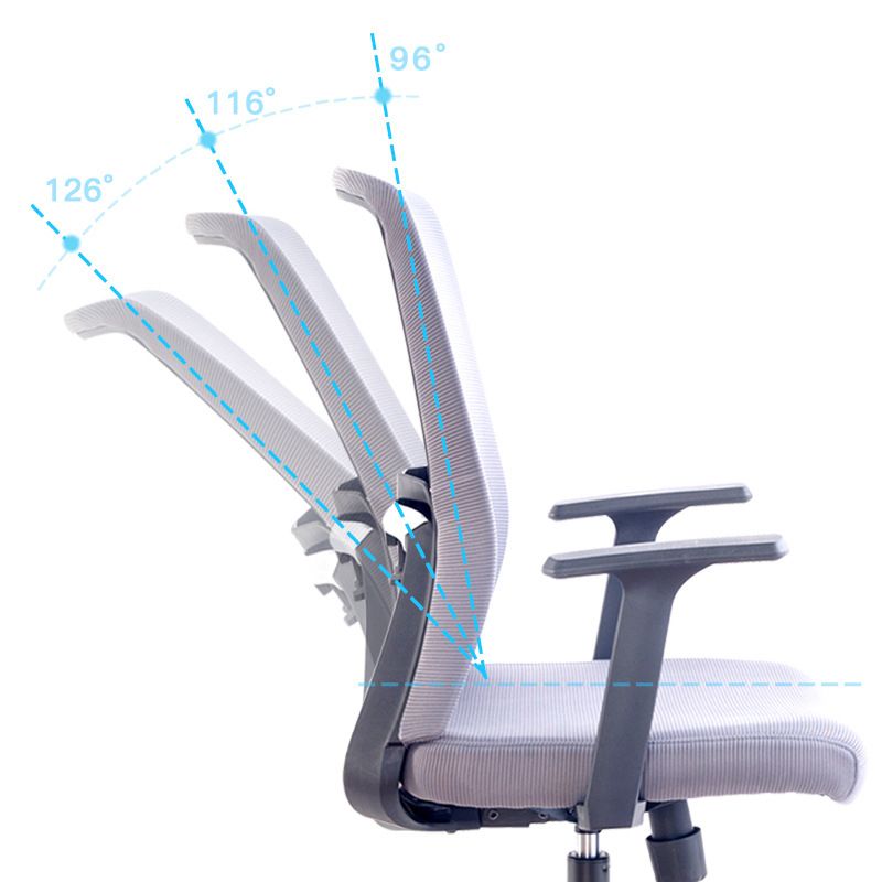 High Back Home Office Chair Height-adjustable Swivel Rolling Task Chair